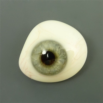 Antique Prosthetic Glass Eye, light blue-grey