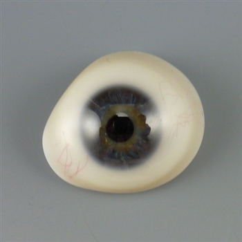 Antique Prosthetic Glass Eye, dark blue-grey